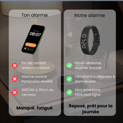 NO☾TA - Bracelet réveil vibrant